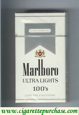 Marlboro Ultra Lights 100s hard box cigarettes